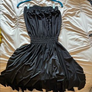 Elegant Black Strapless Dress